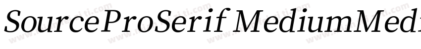 Source Pro Serif Medium Medium字体转换